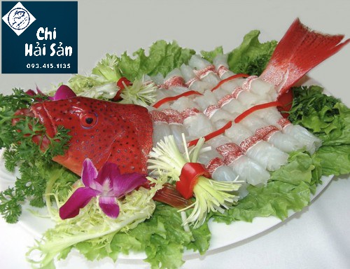 Sashimi thịt phi lê cá