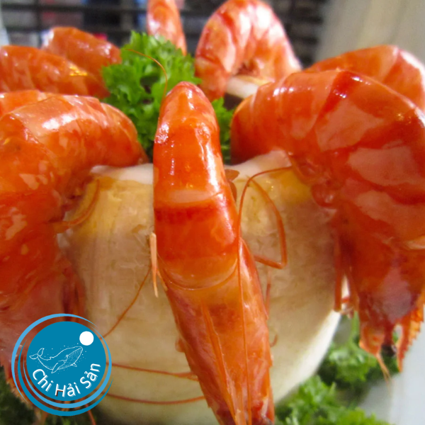 tôm sú hấp nước dừa