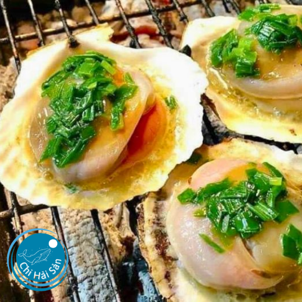 Sò điệp Nhật nướng than