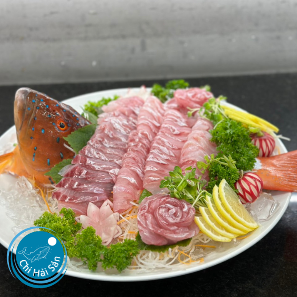 Sashimi Cá Mú Sao Xanh