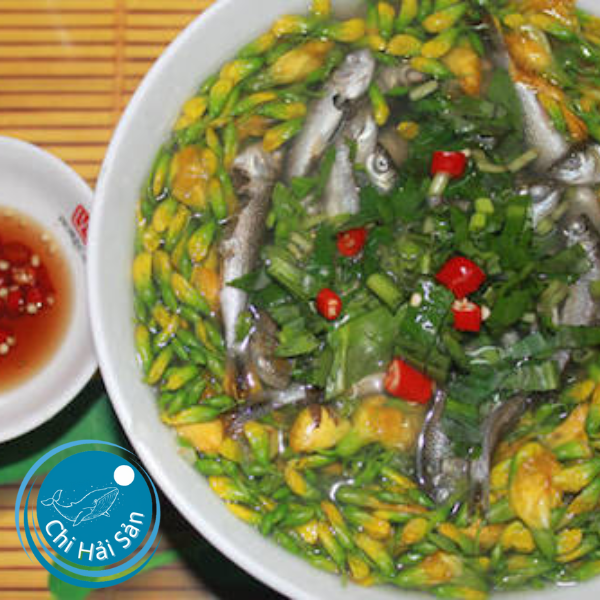 Canh chua cá linh bông điên điển