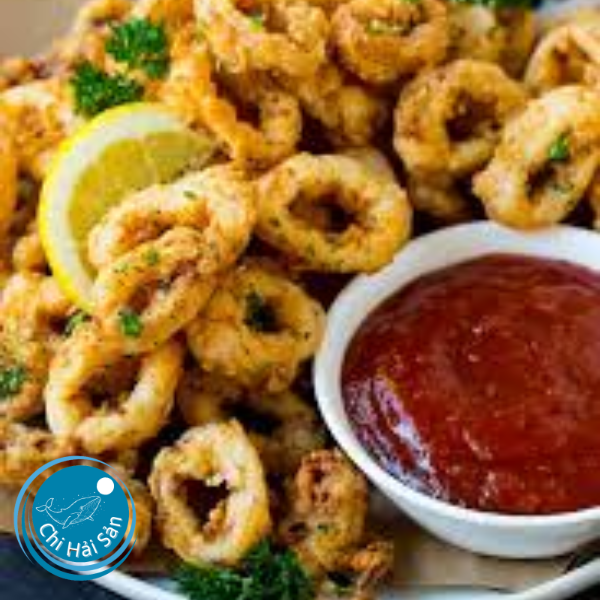 mực tẩm bột chiên giòn