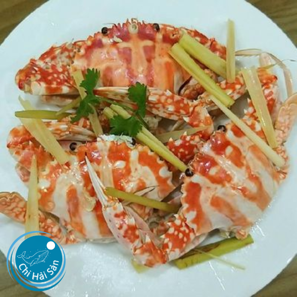 Ghẹ đỏ hấp sả gừng